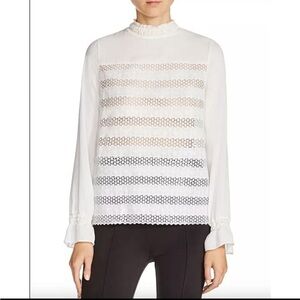 Elegant White Lace Women's Top